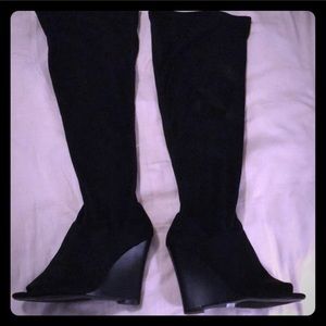Torrid black over the knee boots